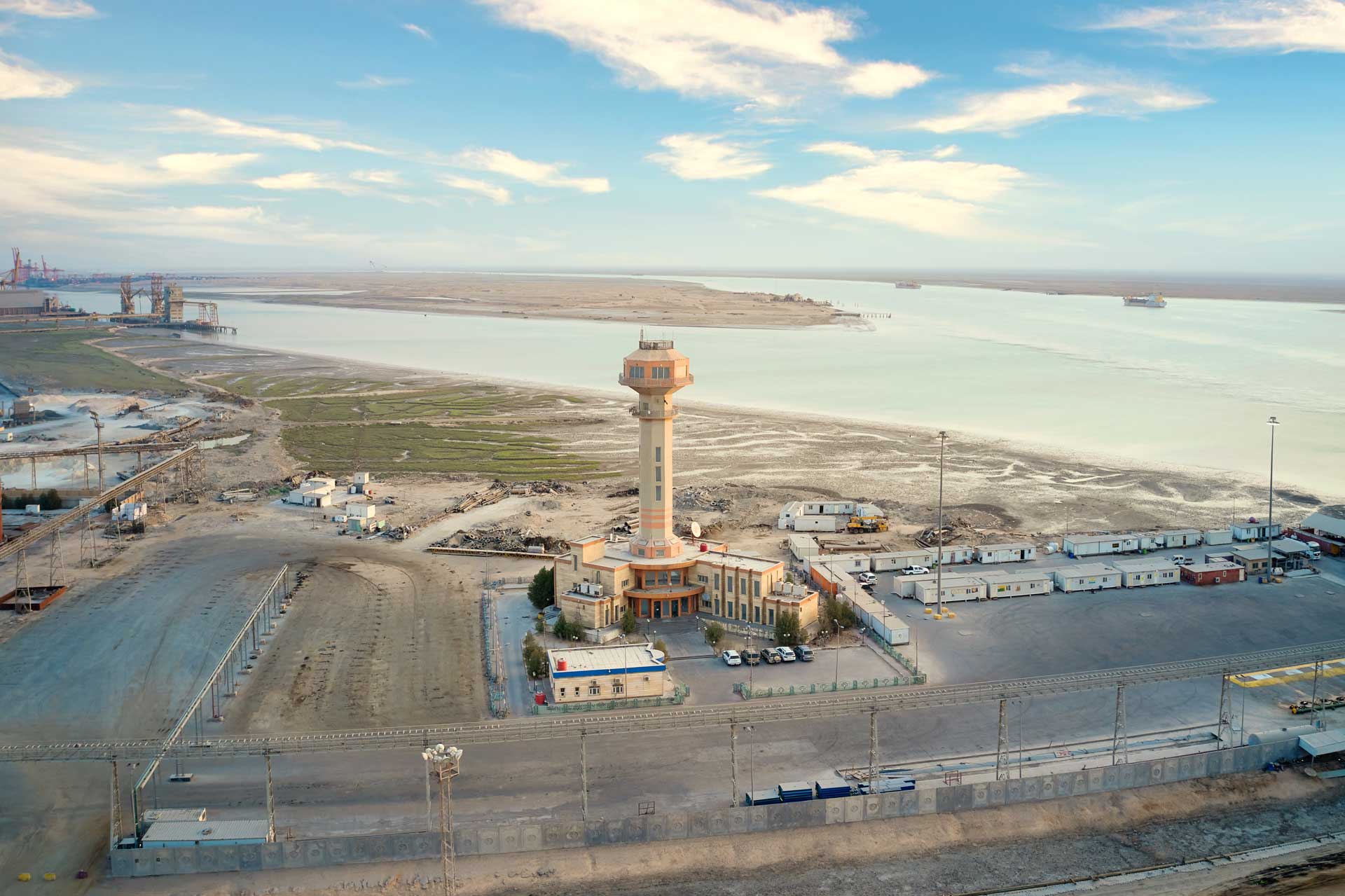 Control tower at Umm Qasr port